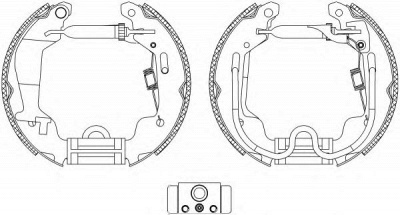 HELLA PAGID 8db355004781 -  Комплект тормозных колодок